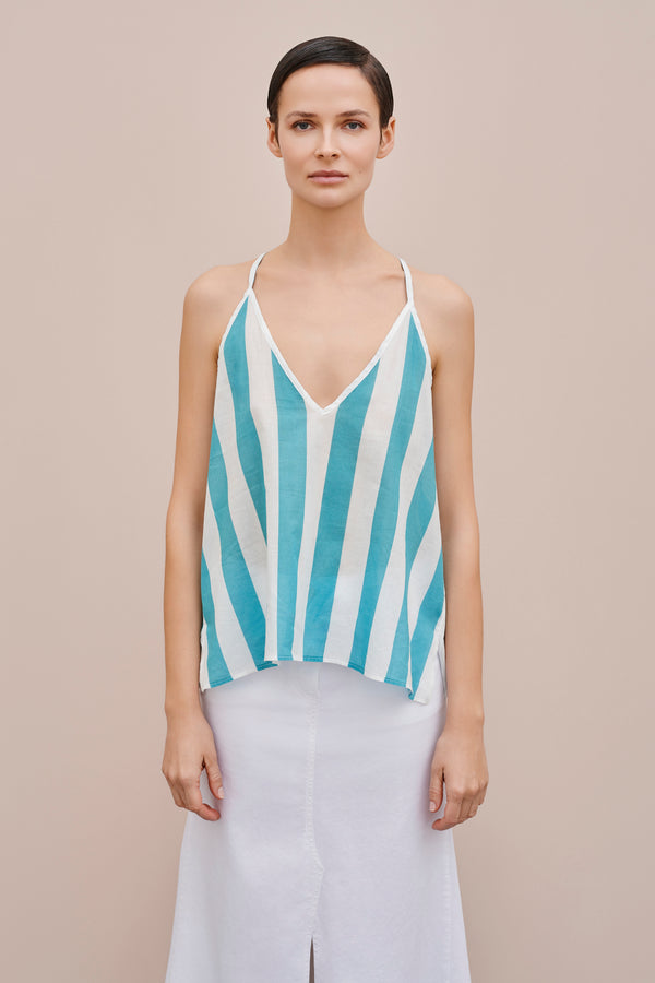 MUSLIN TOP WITH THIN STRAPS