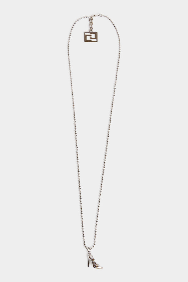 LONG CHAIN NECKLACE WITH PUMP PENDANT 