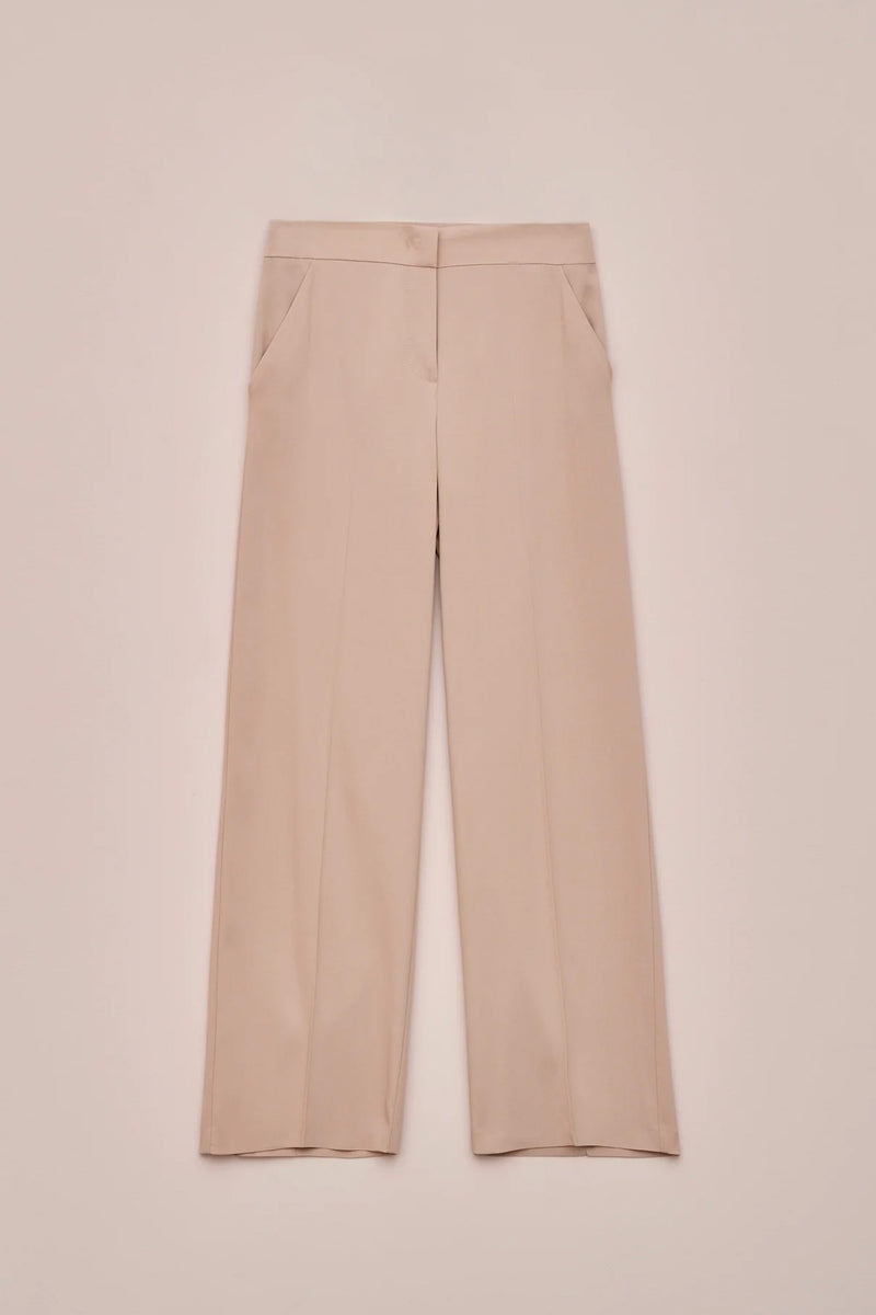 LOOSE-LEG LINEN PANTS WITH SIDE POCKETS