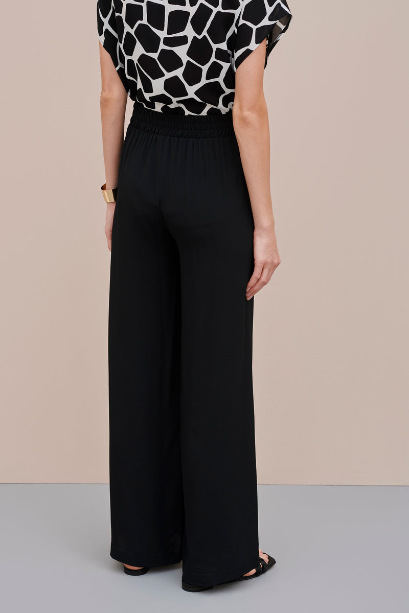 LOOSE-FIT PANTS IN CREPE DE CHINE WITH SIDE POCKETS