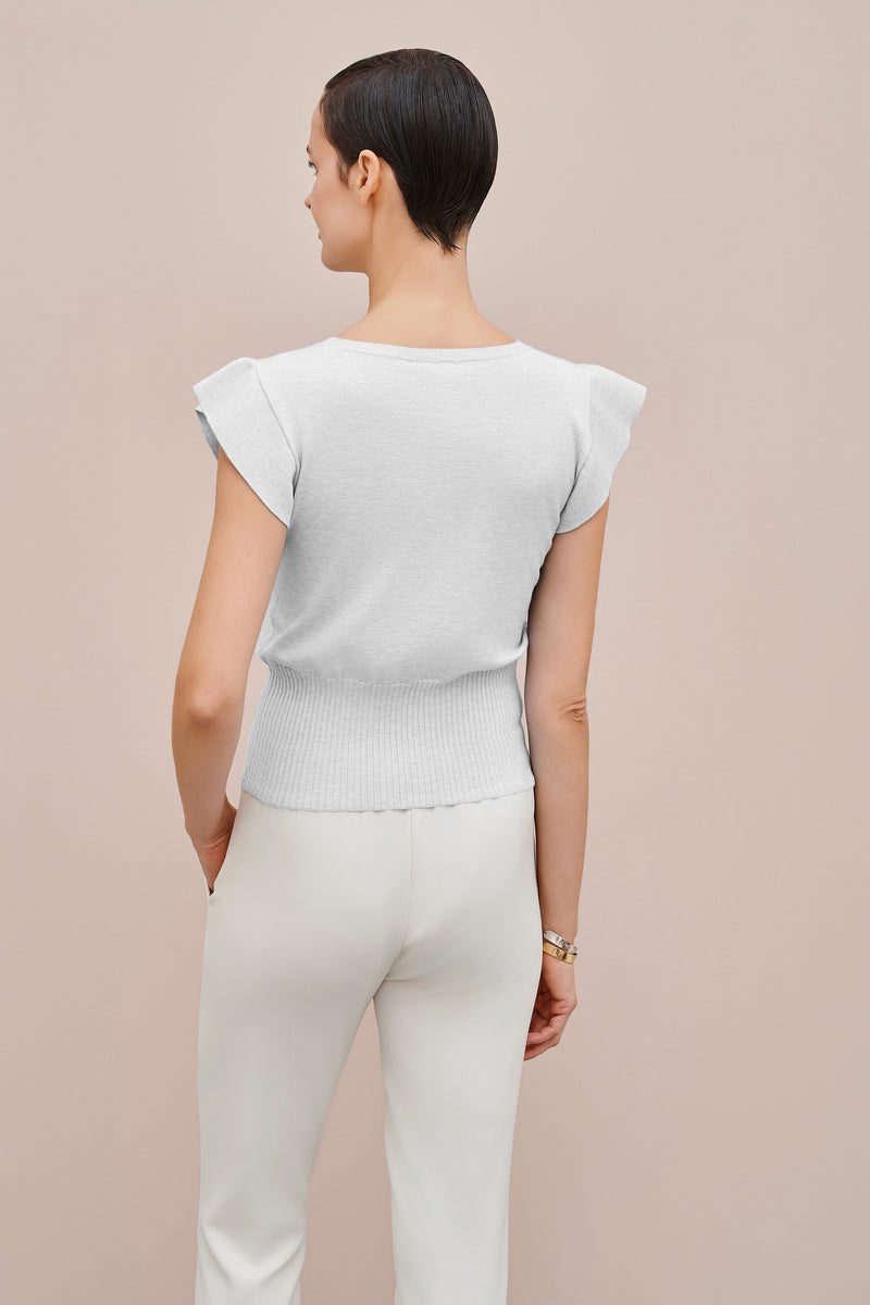 SLEEVELESS SHIRT WITH WING SLEEVES