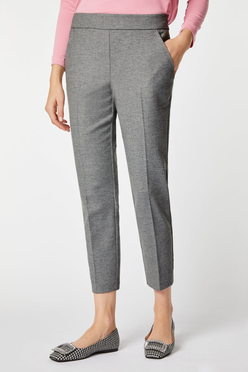 TAILORED PANTS IN STRETCHY FLANNEL