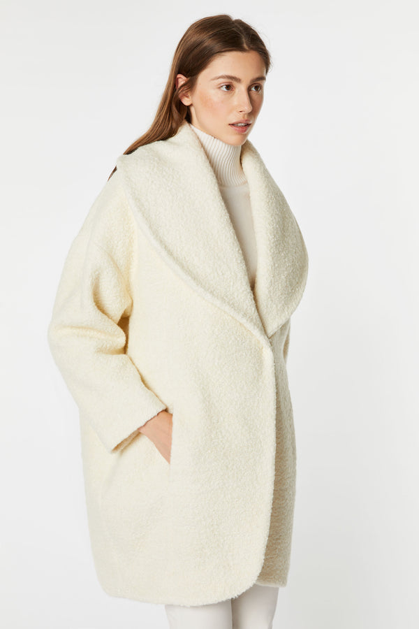 CAPPOTTO OVETTO OVERSIZE IN CABAN BOUCLÉ
