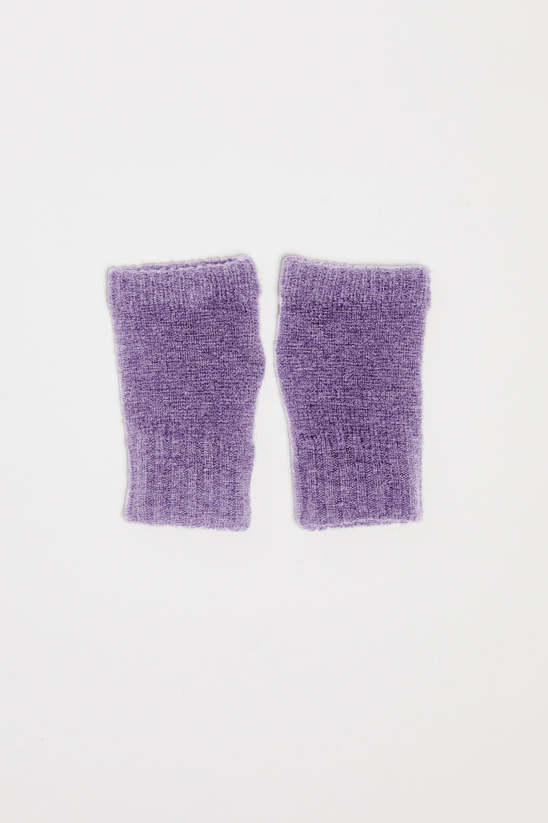 FINGERLESS GLOVES IN CHUNKY WOOL AND CASHMERE 
