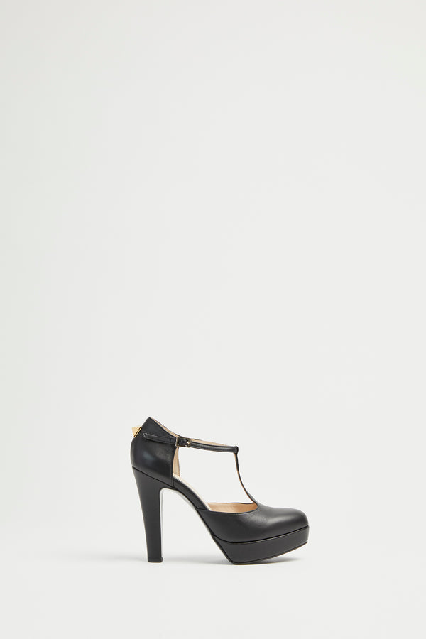 LEATHER TANGO-STYLE MARY JANES WITH PLATFORMS