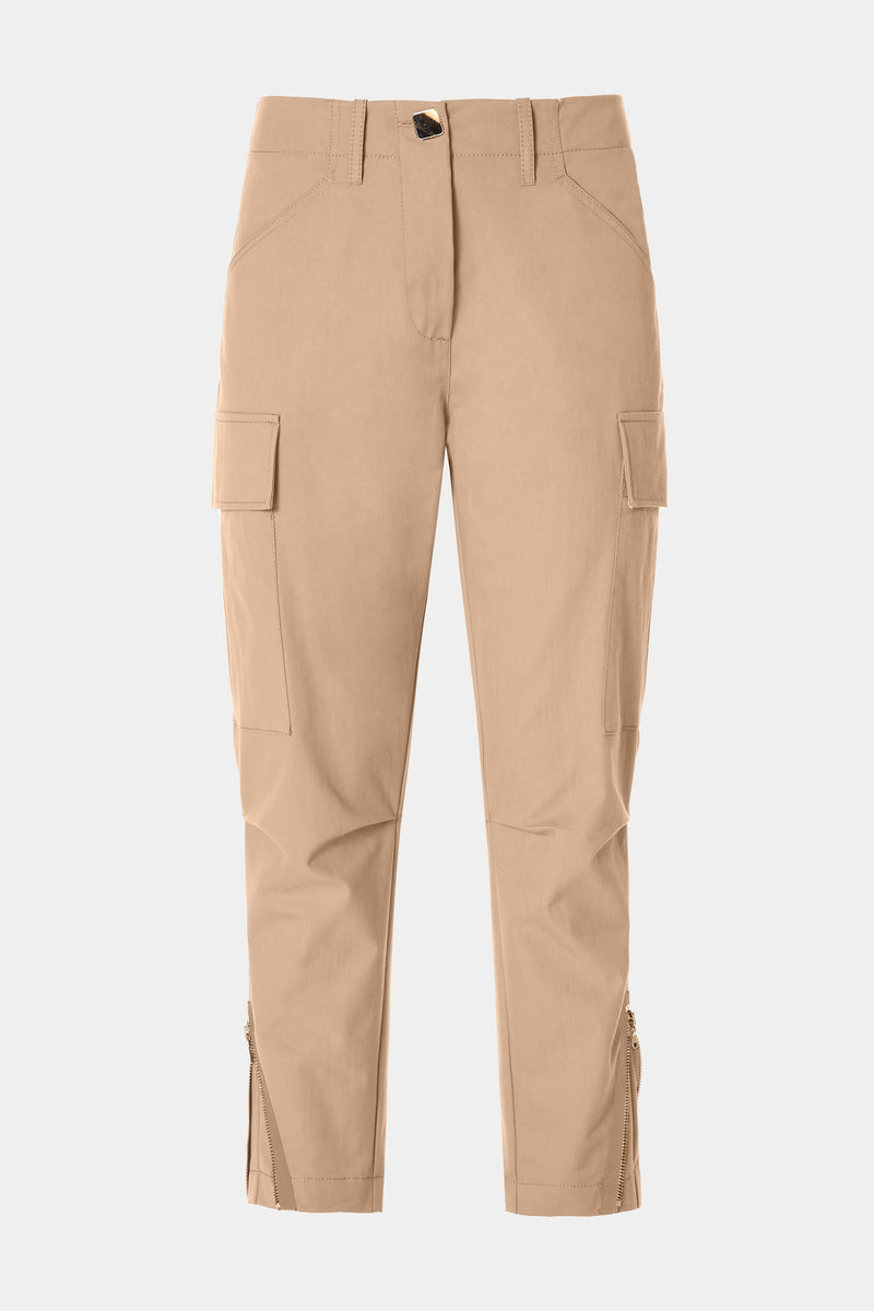 CARGO PANTS WITH GOLDEN DETAILS