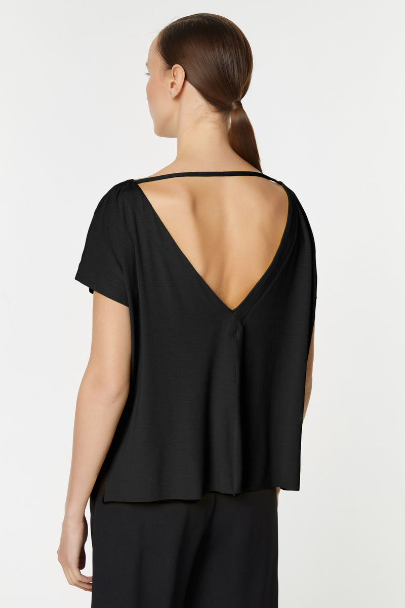 CROPPED TOP IN STRETCHY VISCOSE JERSEY 