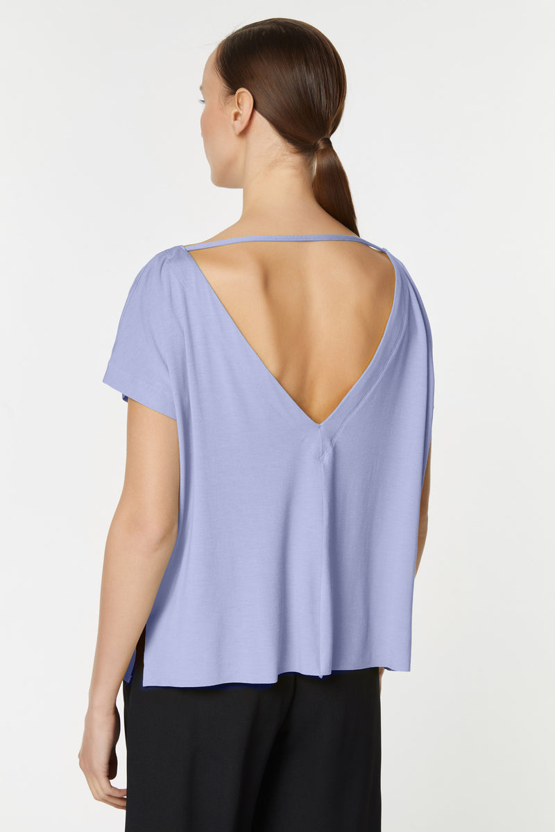 CROPPED TOP IN STRETCHY VISCOSE JERSEY 