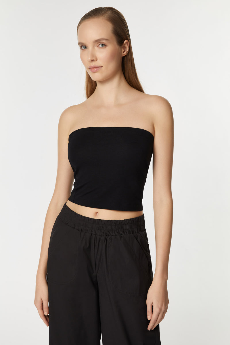 BASIC BANDEAU TOP IN JERSEY