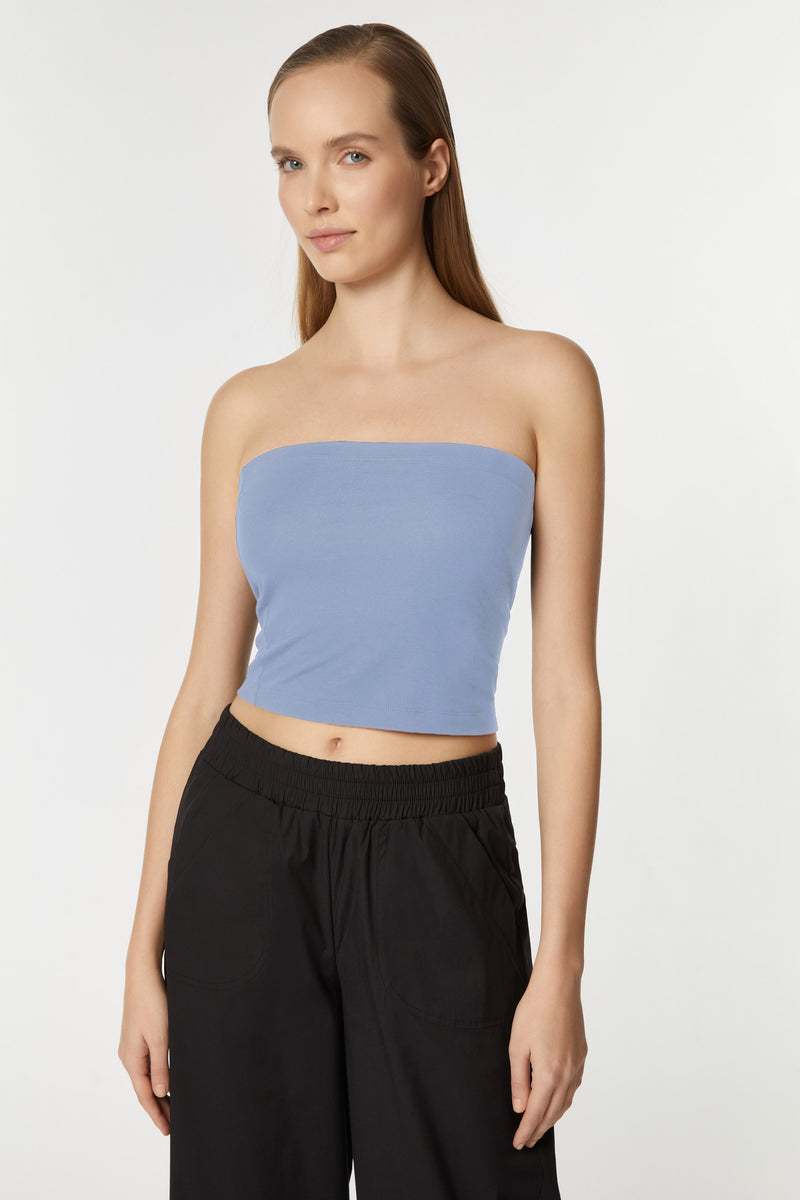 BASIC BANDEAU TOP IN JERSEY