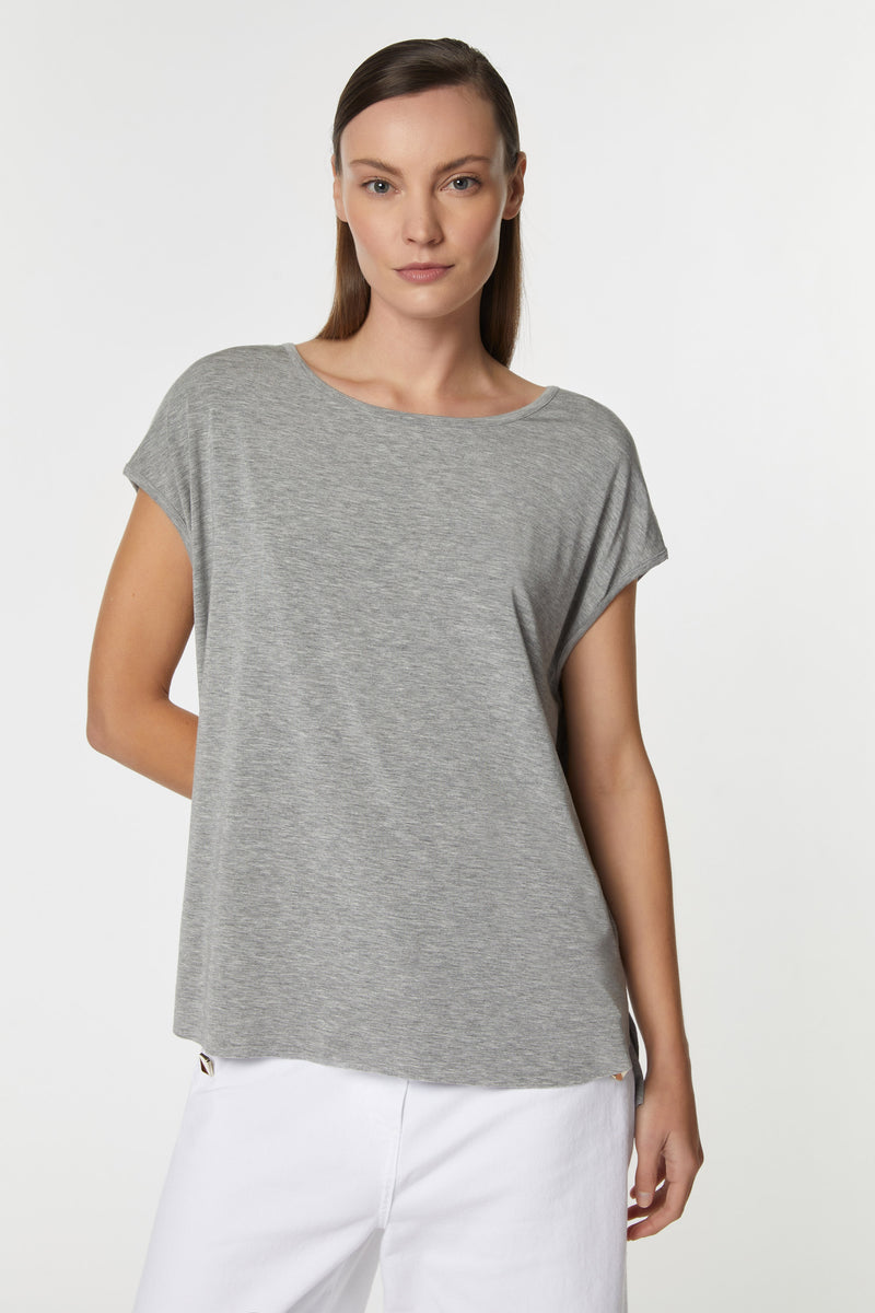 TOP IN LIGHT STRETCHY VISCOSE JERSEY