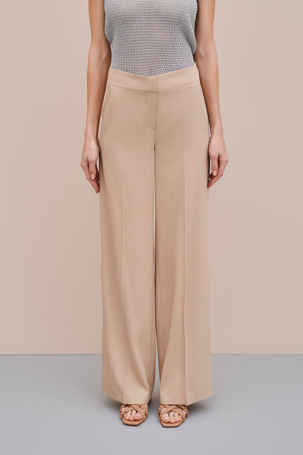 LOOSE-FIT PANTS IN VISCOSE CREPE WITH SIDE POCKETS