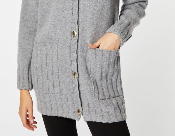BIG OVERSIZE CARDIGAN IN CHUNKY CASHMERE