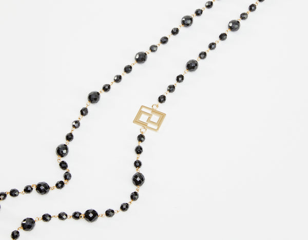 LONG PEARL NECKLACE WITH MONOGRAM